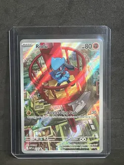 Pokemon TCG Riolu 010 Promo Illustration Mega Evolution Card. Near Mint. - Image 1