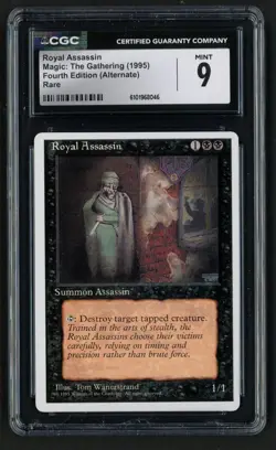 ***CGC 9 Royal Assassin*** MTG Alternate 4th Edition Magic Kid Icarus - Image 1