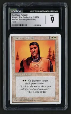 ***CGC 9 Northern Paladin*** MTG Alternate 4th Edition Magic Kid Icarus - Image 1