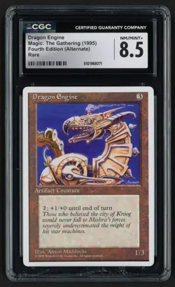 ***CGC 8.5 Dragon Engine*** MTG Alternate 4th Edition Magic Kid Icarus - Image 1