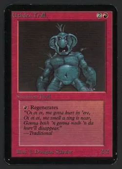 ***Alpha Uthden Troll*** MTG Alpha Magic Kid Icarus - Image 1