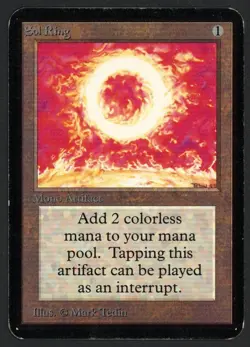 ***Alpha Sol Ring (Edge Indent)*** MTG Alpha Magic Kid Icarus - Image 1