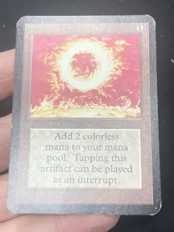 ***Alpha Sol Ring (Edge Indent)*** MTG Alpha Magic Kid Icarus - Image 3