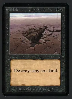 ***Alpha Sinkhole*** MTG Alpha Magic Kid Icarus - Image 1