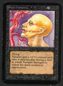 ***Alpha Sengir Vampire*** MTG Alpha Magic Kid Icarus - Image 1