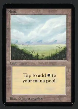 ***Alpha Plains No Trees*** MTG Alpha Magic Kid Icarus - Image 1
