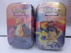 (2) Pokemon TCG Kanto Power Mini Tin K19 Pikachu & Dragonite New Factory Sealed - Image 5