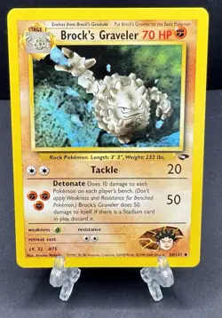 Pokemon Gym Challenge Brock’s Graveler 34/132 - Image 1