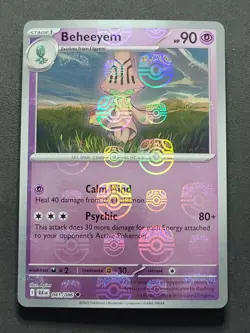 Beheeyem 041/086 Master Ball Pattern Black Bolt Pokemon TCG - Image 1