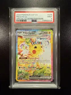 PSA 9 Pikachu ex SIR 238/191 Pokemon Surging Sparks 2024 ENGLISH - Image 1