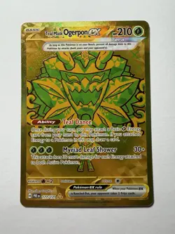 Pokemon Teal Mask Ogerpon ex 177/131 Prismatic Evolutions Holo Hyper Rare EX - Image 1