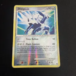 Pokemon TCG: Dialga 1/130 (2007) Diamond & Pearl • Reverse Holo Card - Image 1