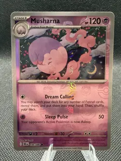 Musharna (Master Ball Pattern) 036/086 Pokemon Black Bolt Holo NM - Image 1