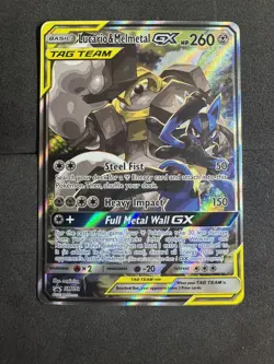 Pokemon TCG Lucario & Melmetal Tag Team GX SM192 Holo Promo Card Sun & Moon - Image 1