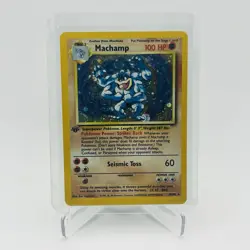 Machamp - 8/102 - Pokemon Base Set Unlimited Holo Rare Card WOTC VLP - Image 1