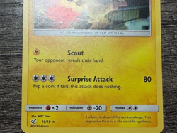 POKEMON CARD RARE HOLO DETECTIVE PIKACHU 10/18 2019 LP-NM - Image 3