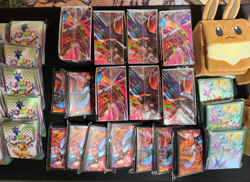 x32 Assorted Pokemon TCG Card Sleeves Deck Box Prismatic Eevee Box Lot - Image 3