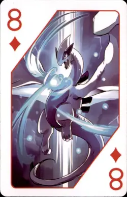 Pokemon 1000th Episode Playing Card Set Lugia 8 of Diamonds - Image 1