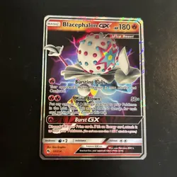 Pokemon TCG Lost Thunder Blacephalon GX Ultra Rare Card 52/214 NM Condition - Image 1