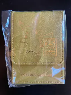 Pokemon Center Japan Premium 25th Anniversary Pikachu Gold Deckbox / Case - Image 2
