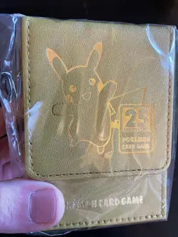 Pokemon Center Japan Premium 25th Anniversary Pikachu Gold Deckbox / Case - Image 4