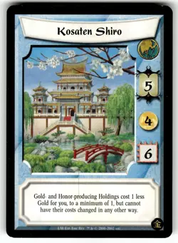 Legend of the Five Rings Four Winds Card Gold Edition - Kosaten Shiro - Image 1