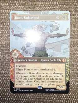 MTG - TLA - Bumi, Unleashed (Showcase) #348 - Near Mint Normal - Image 1