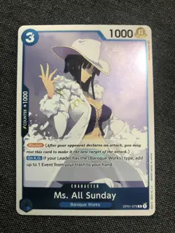 One Piece (Ms. All Sunday | Nico Robin) OP01-079 Rare Card English EN CCG Foil - Image 2