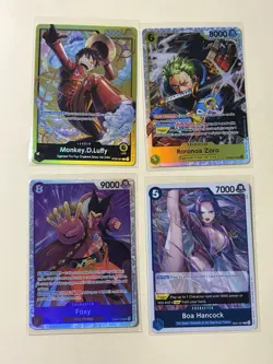 One Piece tcg : Lot Of 4 Cards - Image 1