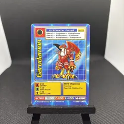 Digimon Garudamon Bo-89 1999 Bandai Card Non Holo MP - Image 1
