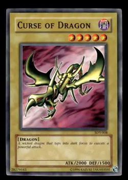 Curse of Dragon SDY-008 Common Yugioh Card - Image 1
