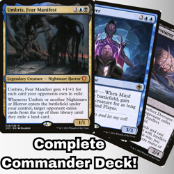 MTG Commander EDH Deck Umbris, Fear Manifest 100 Cards Custom Deck mill dimir - Image 1