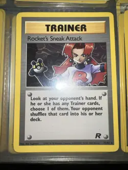 Pokemon Trainer Rockets Sneak Attack Holo Card 72/82 Unlimited - Image 1
