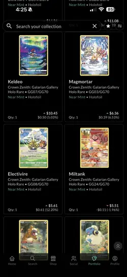 Pokemon TCG Crown Zenith Galarian Gallery 16 Card Lot - Image 2