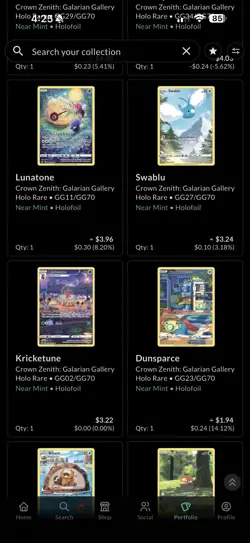 Pokemon TCG Crown Zenith Galarian Gallery 16 Card Lot - Image 3
