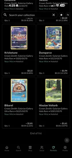 Pokemon TCG Crown Zenith Galarian Gallery 16 Card Lot - Image 4