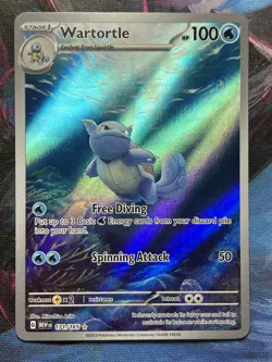Pokemon SV Scarlet and Violet Wartortle 151 Holo Card 171/165 IR - Image 1