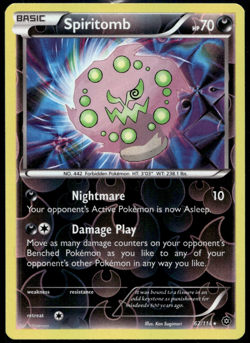 Pokemon Card Spiritomb Steam Siege Reverse Holo Rare 62/114 Near Mint - Image 1