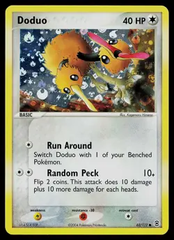 Pokemon Card - Doduo FireRed & LeafGreen 62/112 Common Reverse Holo - Image 1