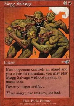 MTG magic cards 1x Mogg Salvage - Foil Nemesis NM-Mint, English - Image 1