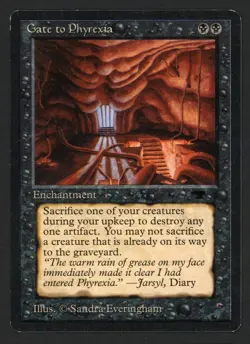 ***Gate to Phyrexia*** MTG Antiquities Magic Kid Icarus - Image 1