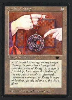 ***Amulet of Kroog*** MTG Antiquities Magic Kid Icarus - Image 1