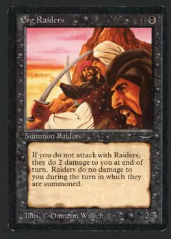 ***Erg Raiders Dark*** MTG Arabian Nights Magic Kid Icarus - Image 1