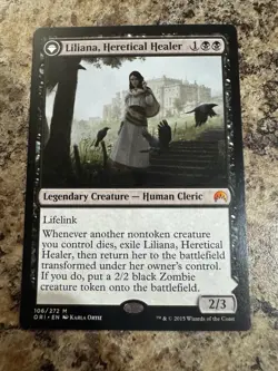 Liliana, Heretical Healer Liliana, Defiant Necromancer - MTG ORI #106 LP-NM - Image 1