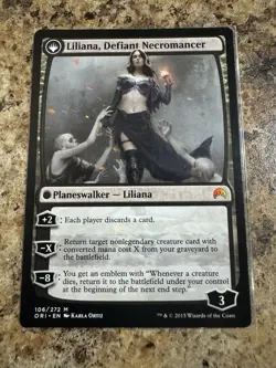 Liliana, Heretical Healer Liliana, Defiant Necromancer - MTG ORI #106 LP-NM - Image 2