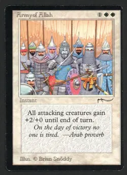 ***Army of Allah Dark*** MTG Arabian Nights Magic Kid Icarus - Image 1