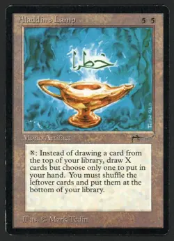 ***Aladdin's Lamp (Ring Ding)*** MTG Arabian Nights Magic Kid Icarus - Image 1