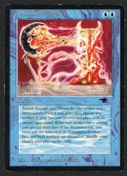 ***Transmute Artifact (Ring Ding)*** MTG Antiquities Magic Kid Icarus - Image 1