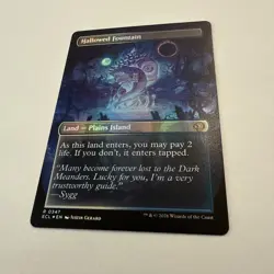 Hallowed Fountain FOIL Borderless 347 Lorwyn Eclipsed ECL MTG Rare Land Unplayed - Image 4