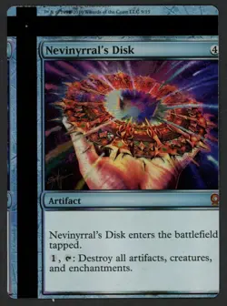 ***FOIL Nevinyrral's Disk NFC Miscut* MTG From the Vault Relics Magic Kid Icarus - Image 1